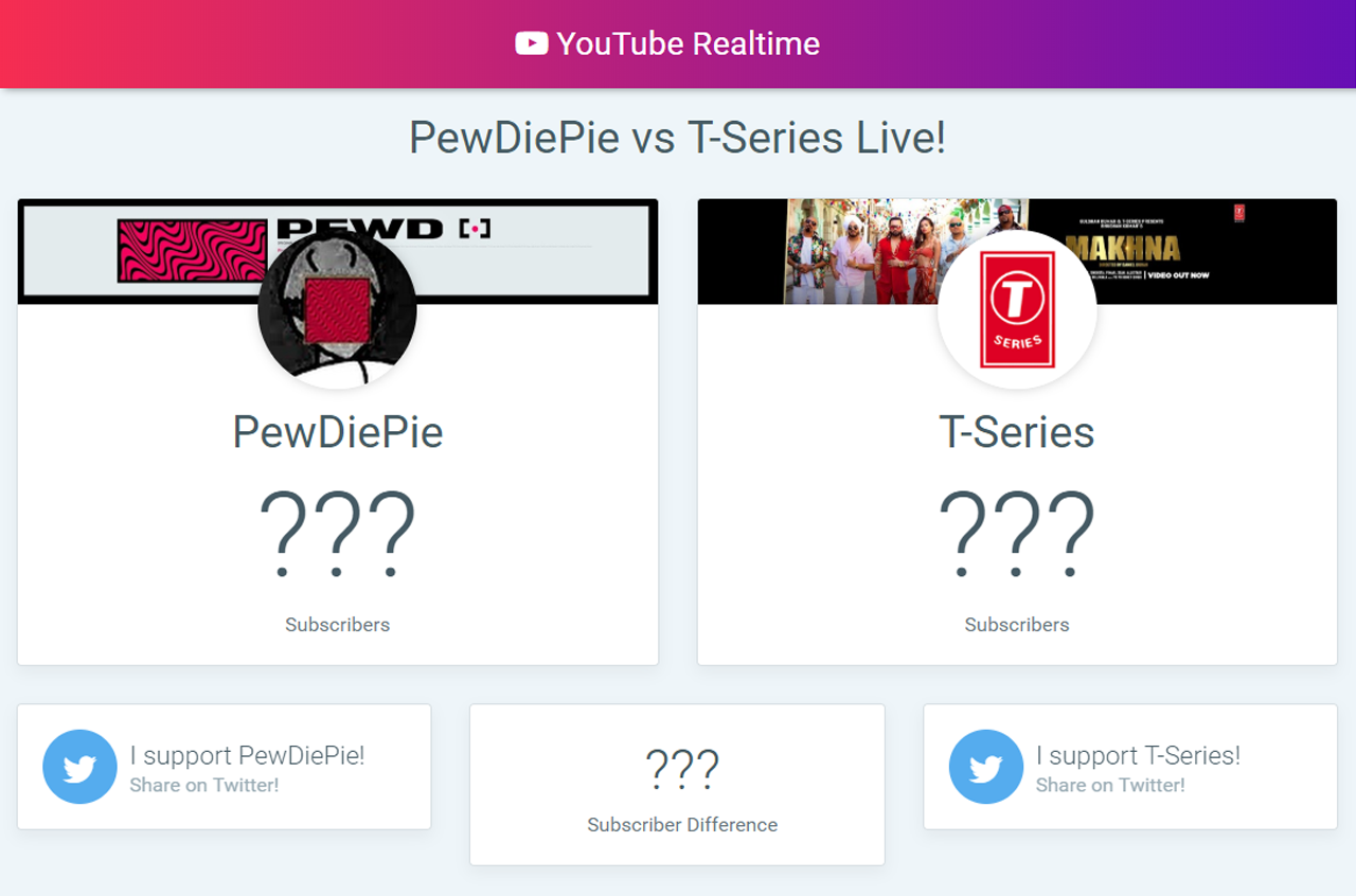How to Live subscriber count pewdiepie vs t-series live stream #obs, By